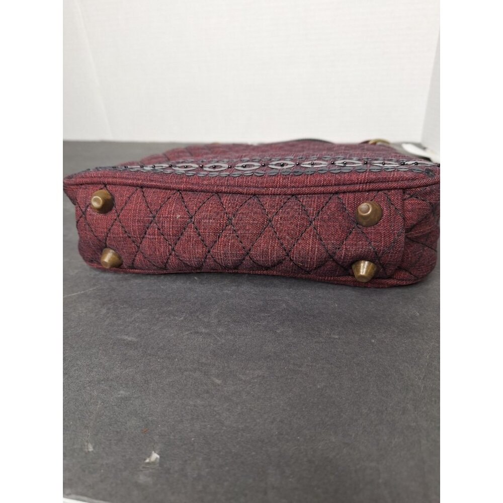 Vintage Ten Bears Red Denim Outer Pocket Sling Purse New Old Stock - Picture 6 of 8